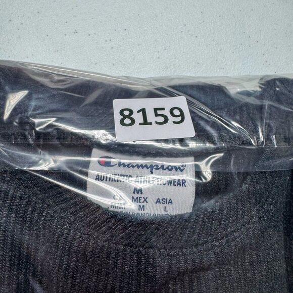 App State Mountaineers Shirt Mens Medium Gray Waffle Knit Champion LS Tee Boone - Picture 11 of 11